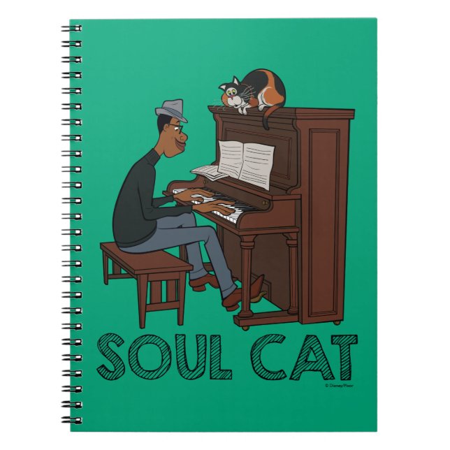 Soul | Joe & Mr. Mittens at the Piano Notebook (Front)