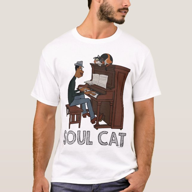 Soul | Joe & Mr. Mittens at the Piano T-Shirt (Front)