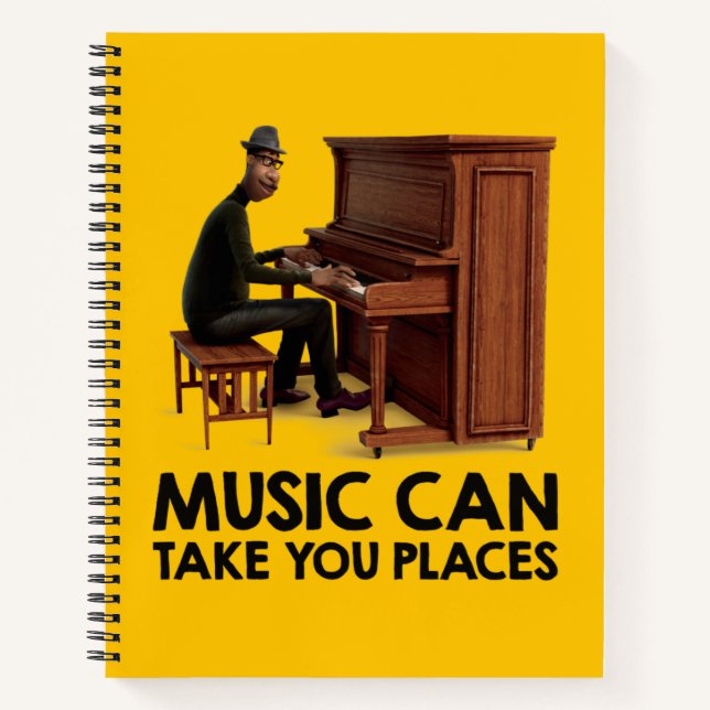 Soul | Joe - Music Can Take You Places Notebook (Front)