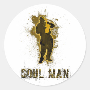 SOUL MAN CLASSIC ROUND STICKER