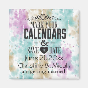 Soul Mate Abstract Save the Date Magnet