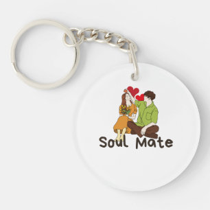 Soul Mate Acrylique Porte - clé - Romantic Couple 