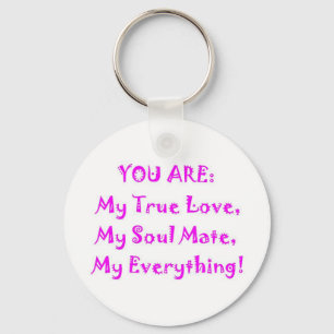 Soul Mate Poem Keychain