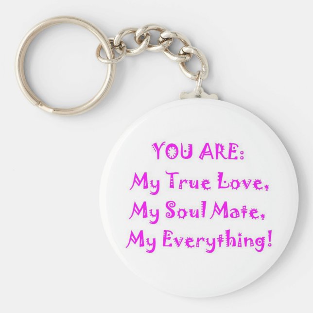 Soul Mate Poem Keychain (Front)