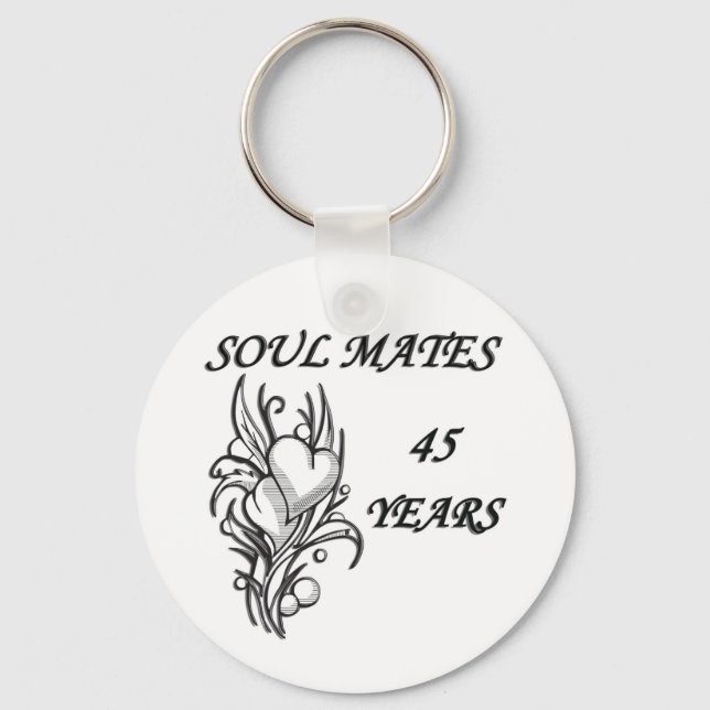 SOUL MATES 45 Years Keychain (Front)