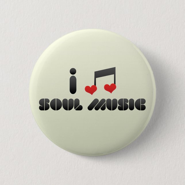 Soul Music 2 Inch Round Button (Front)
