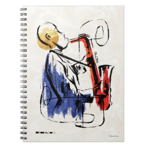 Soul Saxophone Player Editorial Art Notebook
