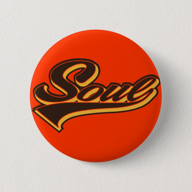 Soul Script 2 Inch Round Button (Front)