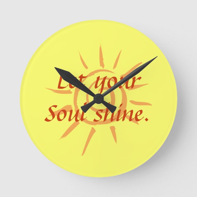 Soul Shine Round Clock (Front)