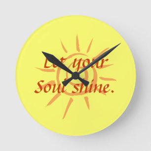 Soul Shine Round Clock