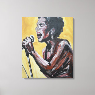 Soul Singer Neo-Expressionist Canvas Print