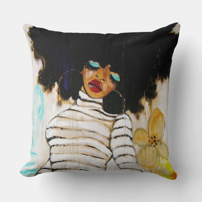 SOUL Singer Throw Pillow (Front)