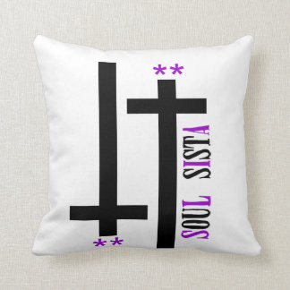 Soul Sister Double Cross Throw Pillow
