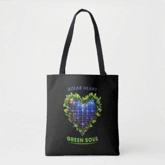 Soul solaire Coeur Vert - Sac fourre-tout Solarpun