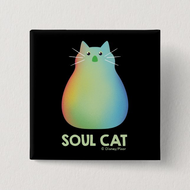 Soul | Soul Cat 2 Inch Square Button (Front)