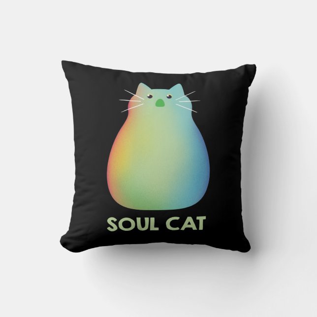 Soul | Soul Cat Throw Pillow (Front)
