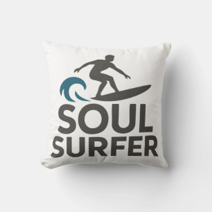 Soul Surfer Throw Pillow