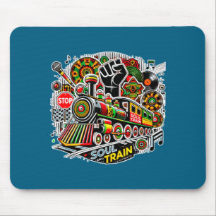 Soul Train African American Melanin Africa Black H Mouse Pad
