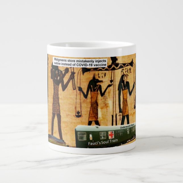 Soul train passing through the underworld. large coffee mug (Front)