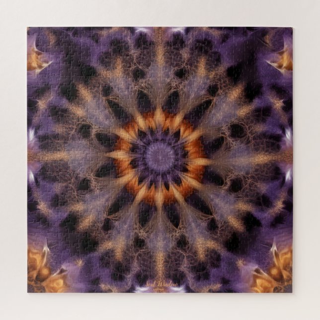 Soul Window AI Fantasy Digital Art Print Repeating Jigsaw Puzzle (Vertical)