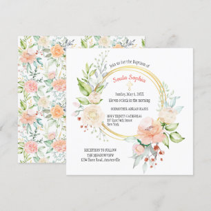 Soula Square Baptism Invitation