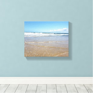 Soulac Sur Mer Beach   Coastal Seaside In France  Canvas Print