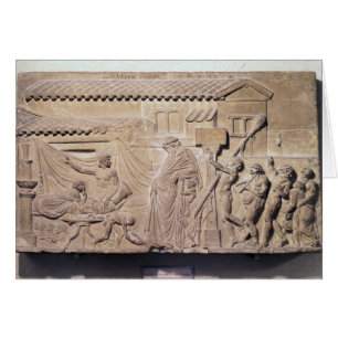 Soulagement représentant Dionysos à la maison de