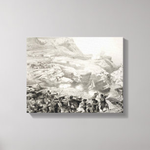 Soulak Pass at Akhati, Dagestan, plate 61 from a b Canvas Print