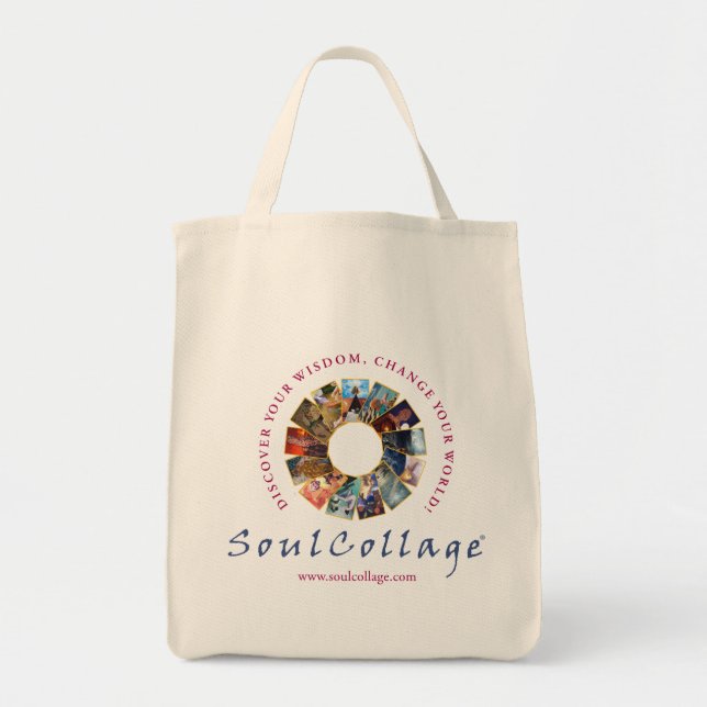 SoulCollage® Logo Grocery Bag (Front)