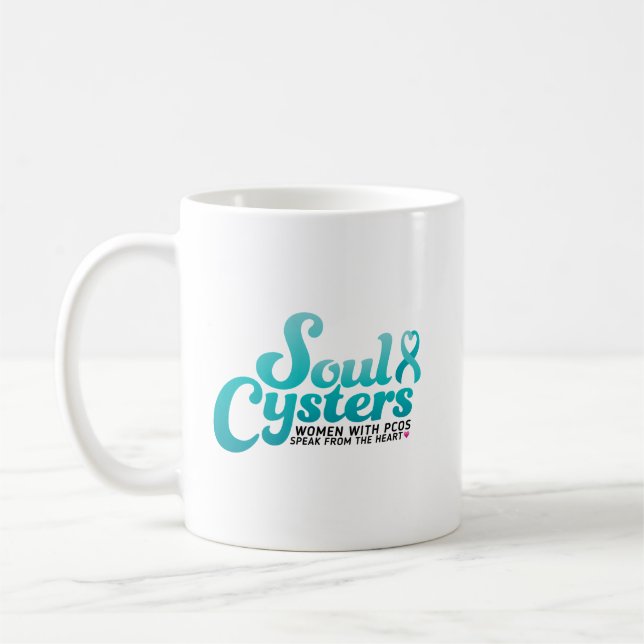SoulCysters PCOS Speak From the Heart Mug (Left)