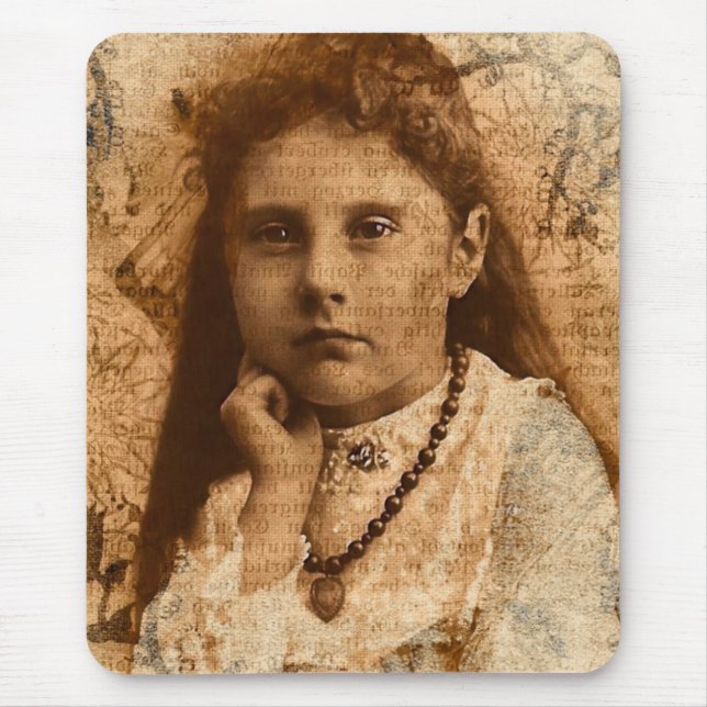 Soulful Eyes Digital Art Mouse Pad (Front)
