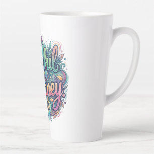 Soulful Journey Inspirational Graphic T-Shirt Latte Mug