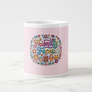 Soulful Siblings – A Timeless Bond T-Shirt Design Large Coffee Mug