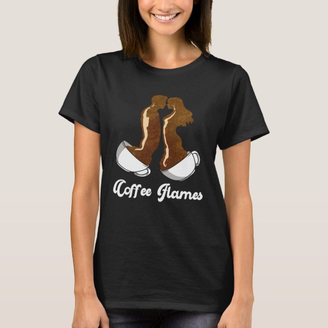 Soulmate Quote Coffee Flames  Twin Flame T-Shirt (Front)