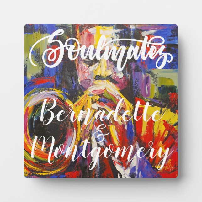 Soulmates  Customized Tabletop Easel Plaque (Front)