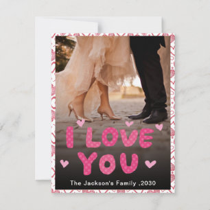 Soulmates I Love You Personalized Photo Valentine Holiday Card