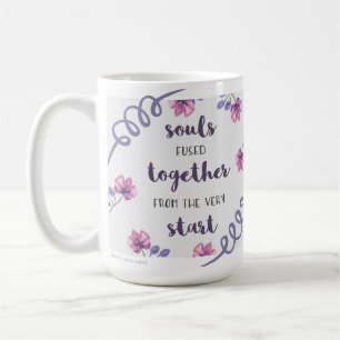 souls fused together from the very start coffee mug