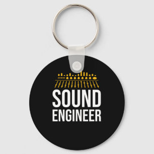Sound Audio Engineer Music Producer Keychain