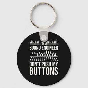Sound Audio Engineer Music Producer Keychain