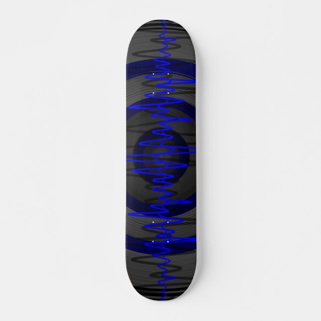Sound Blue Dark skateboard (Front)