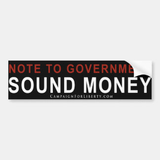 SOUND BUMPER STICKER