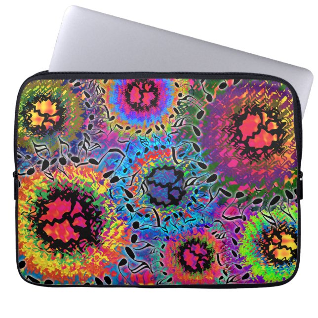 Sound Colours Psychedelic Laptop Sleeve (Front)