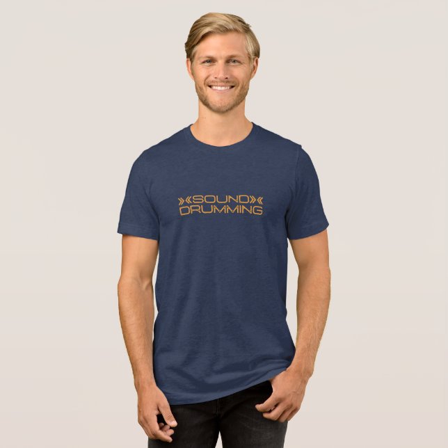 Sound Drumming Men's T-Shirt Tri-Blend Shirt (Front Full)