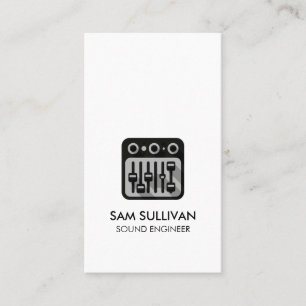Sound Engineer Audio Engineering Business Card
