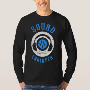 Sound Engineer Audio Song Music Tech Guy T-Shirt