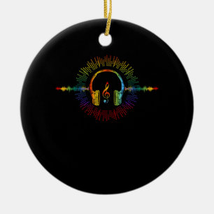 Sound Engineer Audio Wave Audio Engineer Music Ceramic Ornament