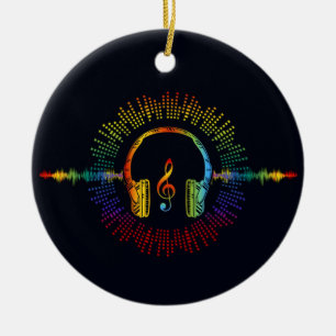 Sound Engineer Audio Wave Audio Engineer Music Ceramic Ornament