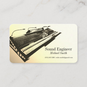 Sound Engineer Business Card