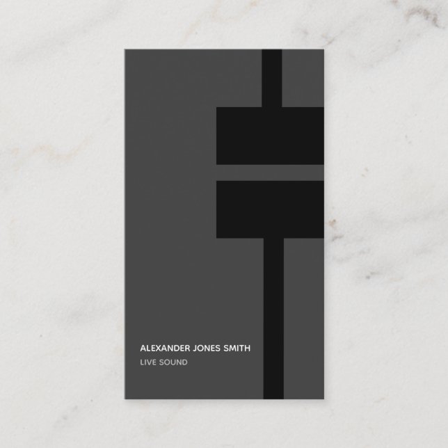 Sound Engineer Business Card (Front)