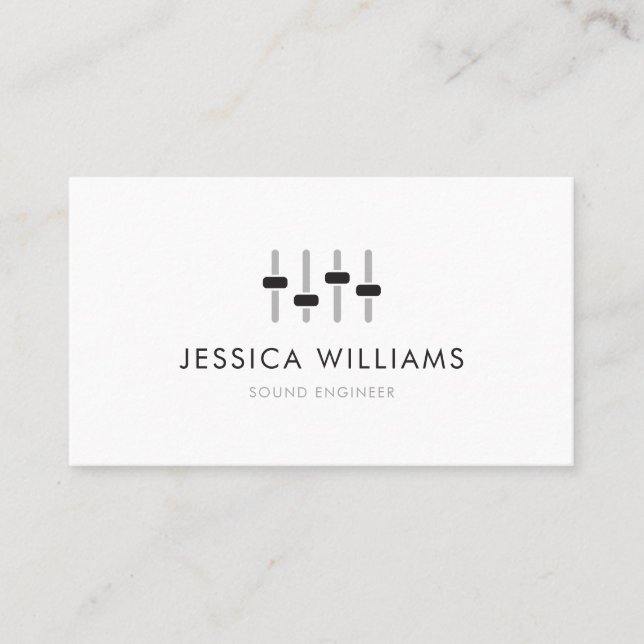 Sound Engineer Business Card (Front)